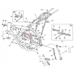 APOIO CABEÇA MOTOR/CHASSIS