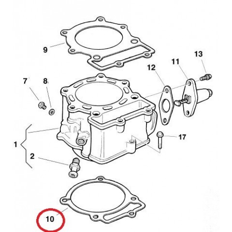 GASKET, CYLINDER BASE.