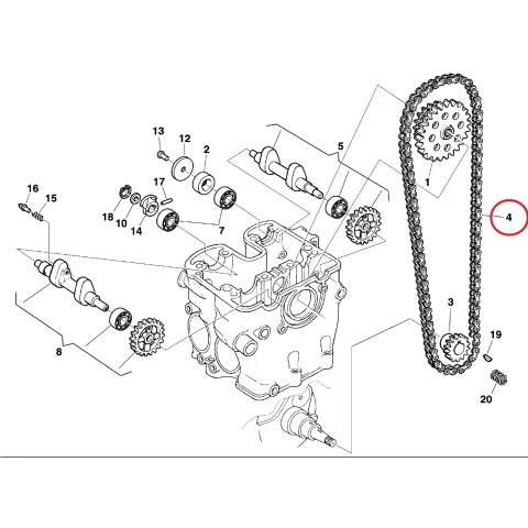 CHAIN, CAM SHAFT DRIVE 450