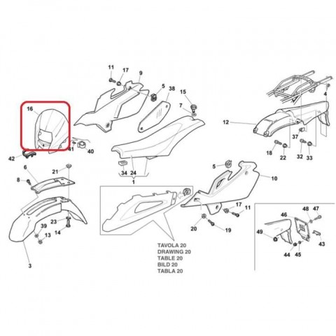 CARENAGEM FRENTE TE-WR AZUL