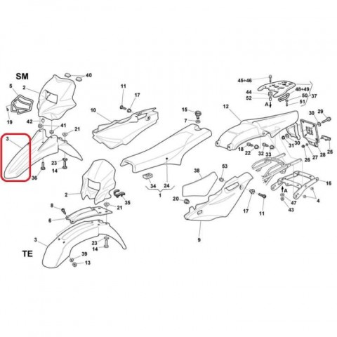 GUARDA-LAMA FRENTE SM BRANCO.