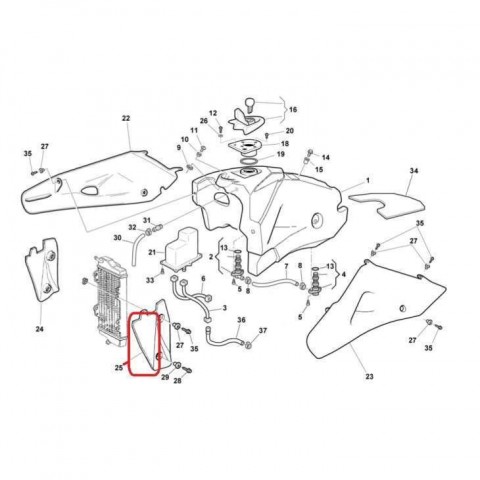 PROTEÇÃO RADIADOR ESQ.