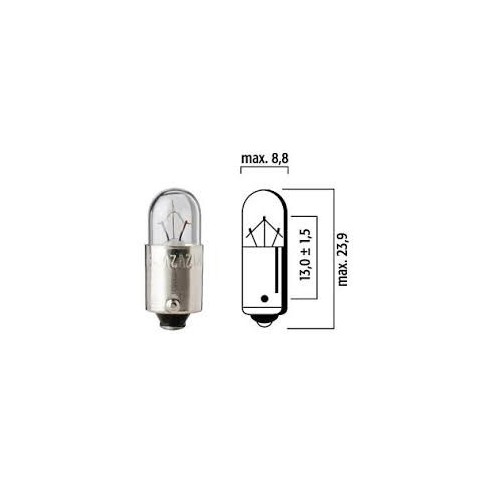 LAMPADA 12V 3W BA9s - 3038