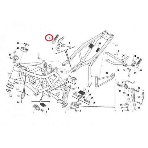 POUSA-PÉS PASSAGEIRO DIR.