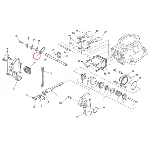 TIRANTE VALVULA ESCAPE