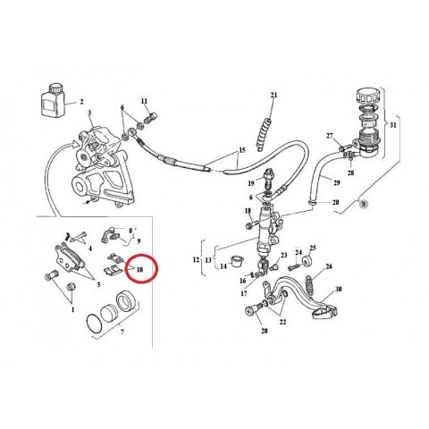 SPRING KIT REAR PADS