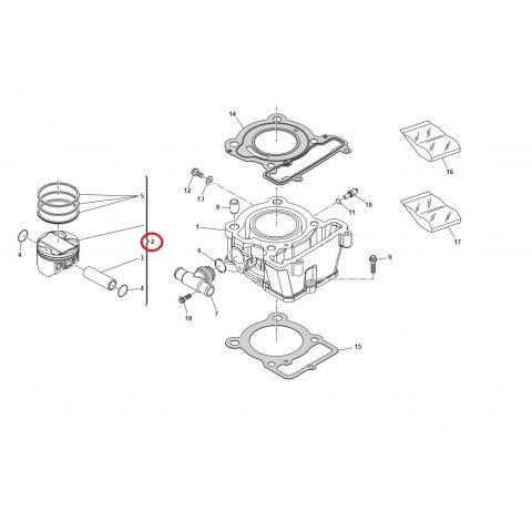 PISTON KIT RS/SM 125