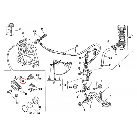 PAD PINS OVERHAUL KIT REAR