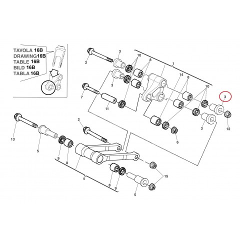 CASQUILHO BIELA SUSPENSÃO