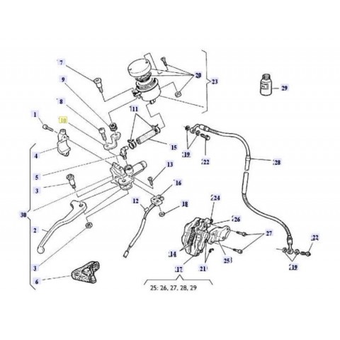 PLATE BRAKE OIL TANK