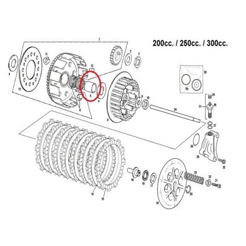 CASQUILHO EMBRAIAGEM