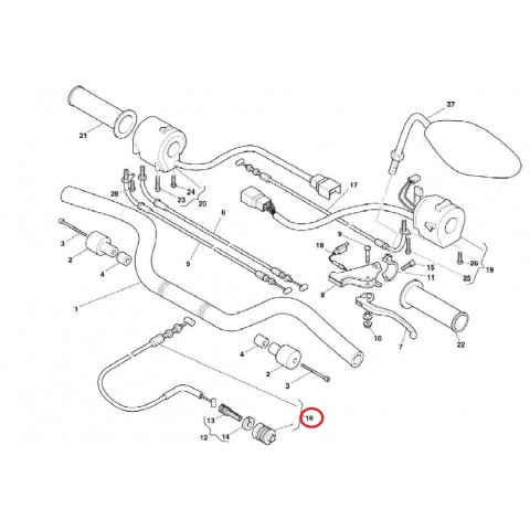 CLUTCH CABLE RAPTOR 1000