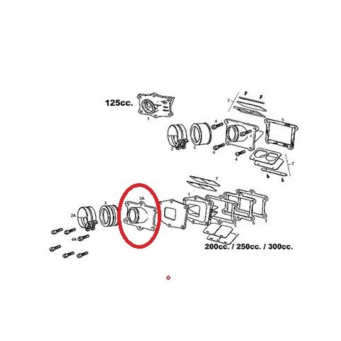 INTAKE MAINFOLD EC 250 / 300 FOR V-FORCE BLOCK