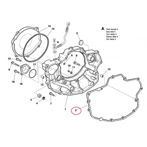 GASKET, CLUTCH COVER 03-05