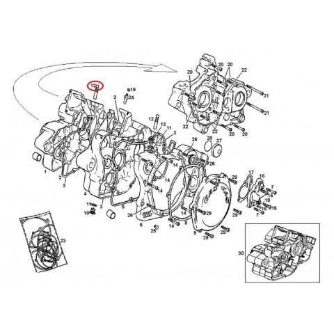 CYLINDER PIN GAS GAS 125
