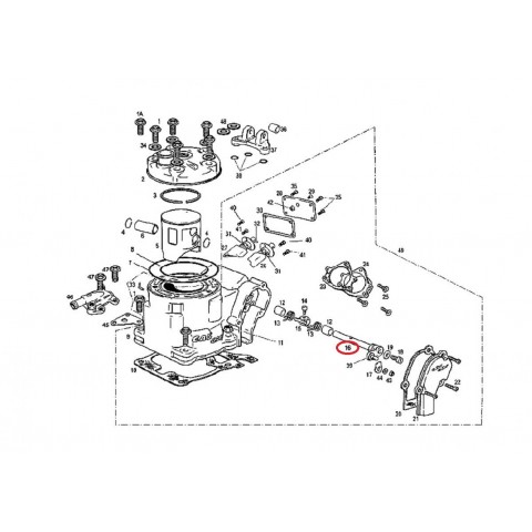 EXHAUST VALVE SHAFT 125