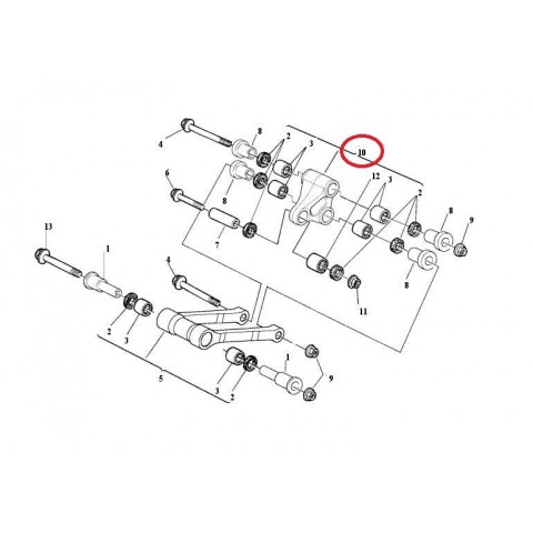 LEVER SET REAR CUSHION.