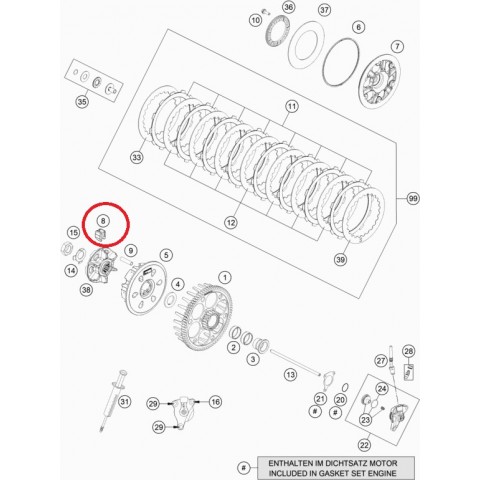DAMPING RUBBER CLUTCH