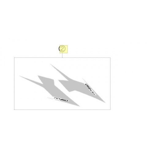 DISPLACEMENT STICKER FE 450 09