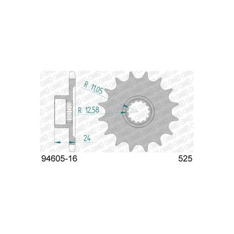 FRONT SPROCKET Z16 MV 675-800