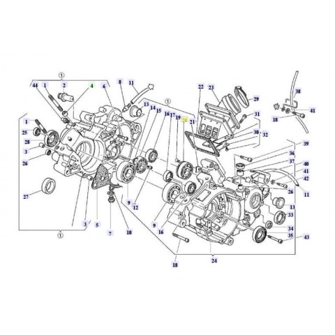 OUTPUT SHAFT BEARING 125