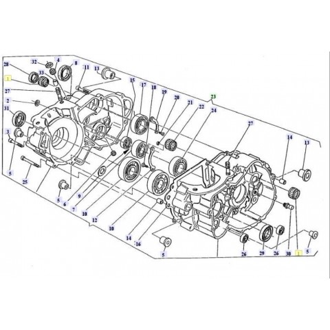 KICK START SHAFT BEARING