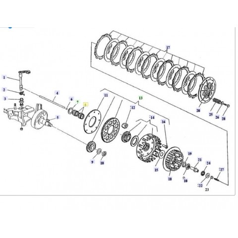 NEEDLE BEARING CLUCTH BASKET