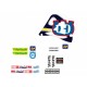 CONJ.AUTOCOLANTES CAPA BANCO HUSQ CR-WR 98-99