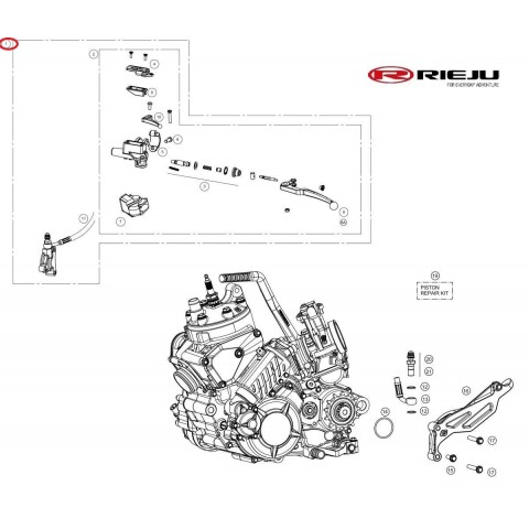 CLUTCH HYDRAULIC SET