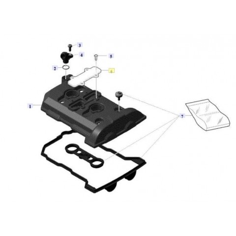 ENGINE HEAD COVER PLUG NUDA