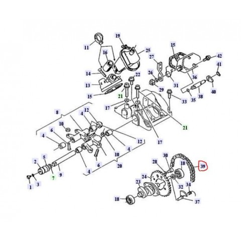 CAMSHAFT CHAIN TE-TC-SMR 570-610