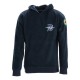 INST.PILE HOODED ZIP BLUE XXXL