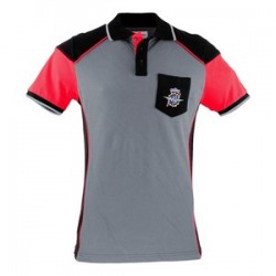 EGV1 POLO GRAY/RED L