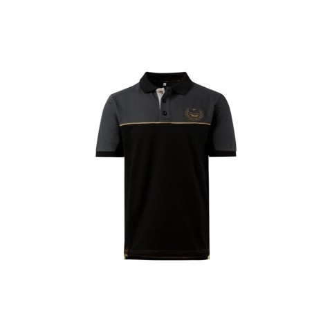 75 YEARS LOGO BLACK POLO 2XL