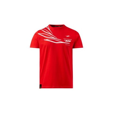 75 YEARS OLD RED TSHIRT XL