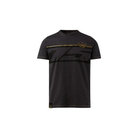 75 YEARS OLD NUMBER BLACK TSHIRT