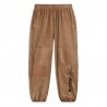 PANT VLVT BEI LOGO M