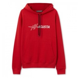 HOODIE MAN L. RED EXT LOGO S