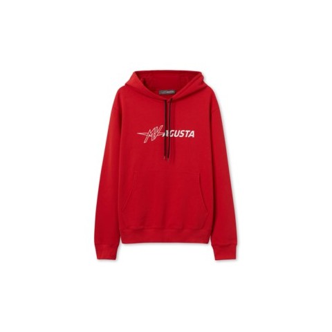 HOODIE MAN L. RED EXT LOGO XL