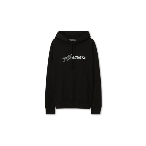 HOODIE MAN L. BLK EXT LOGO XS