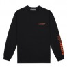 T-SHRT M L.BLK/OR EXT.LOGO XL
