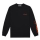 T-SHRT M L.BLK/OR EXT.LOGO XXL