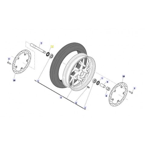 OIL SEAL FRONT WHEEL