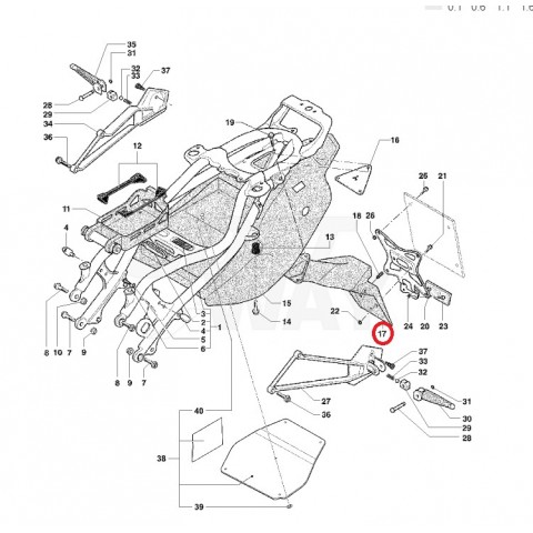 SUPORTE MATRICULA F4 99-09