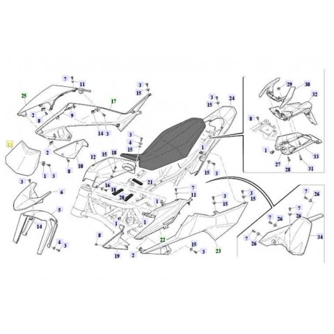 FRONT LIGHT FAIRING NUDA