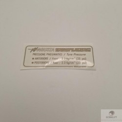 TYRES DATA PLATE